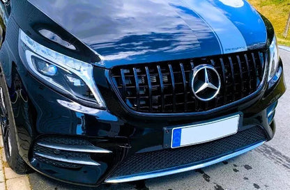 ✨PANAMERICANA Grille Gloss Black SUITABLE FOR Mercedes Vito W447 14-19✨