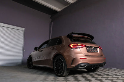 Spoiler TETTO per Mercedes Classe A Hatchback W177 18+ A45 Look nero