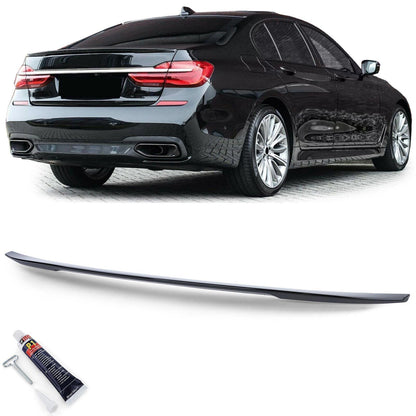 Spoiler Posteriore Sportivo Labbro Nero Lucido con ABE aftermarket compatibile con BMW Serie 7 G11 G12 14-17
