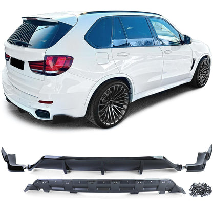Rear Diffuser Performance Look Gloss Black Compatible for BMW X5 F15 13-18 