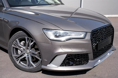 ⭐Paraurti Anteriore per Audi A6 C7 4G Facelift 2015-2018 RS6 Look Con Griglia S⭐