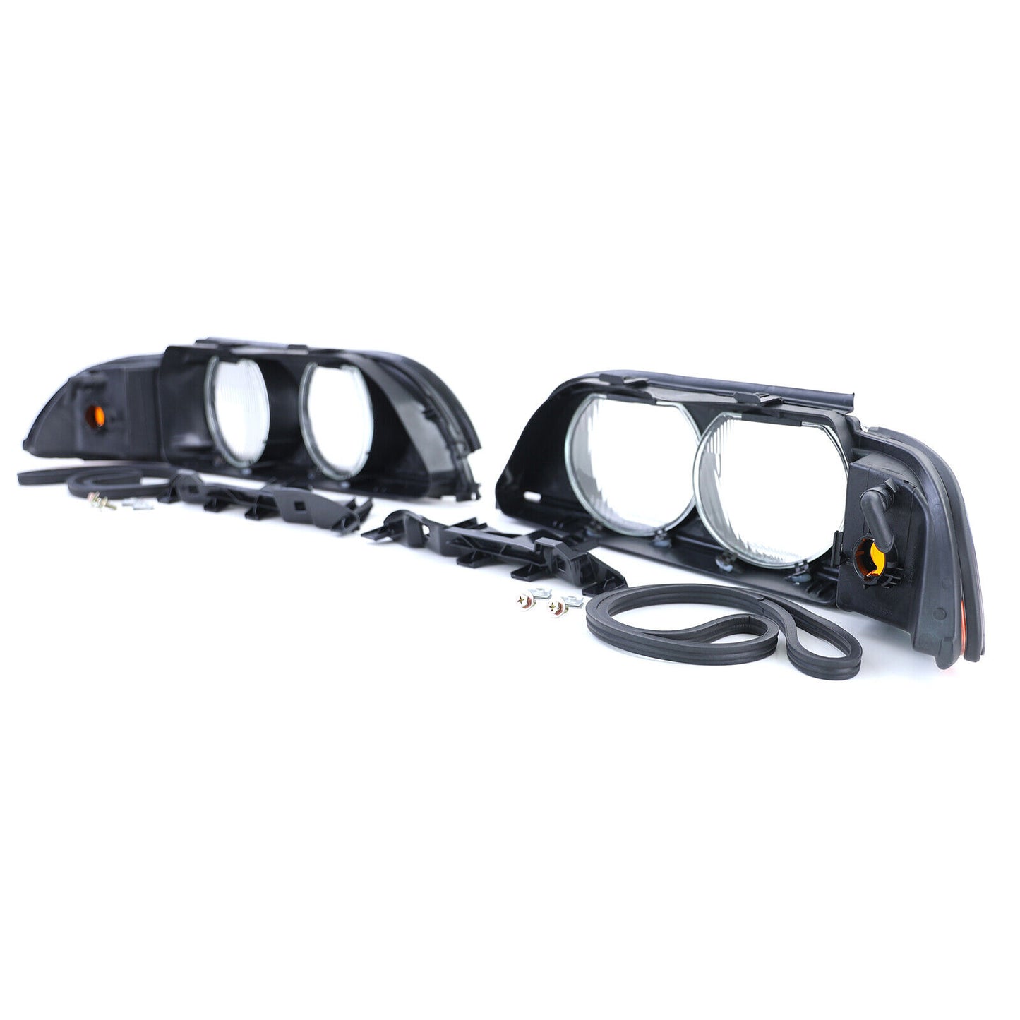 Coppia lenti faro sparse destra sinistra adatta per BMW Serie 5 E39 95-04- AUTOELEGANCERICAMBI