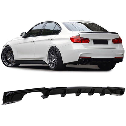Rear Diffuser Performance Black Gloss suitable for BMW F30 F31 320 325 328 330 335 