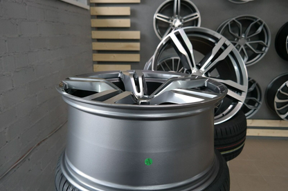 ADATTO per per BMW G30 G20 G22 CERCHI IN LEGA 4x 20 inch 648M Stile 5x112 Grigio