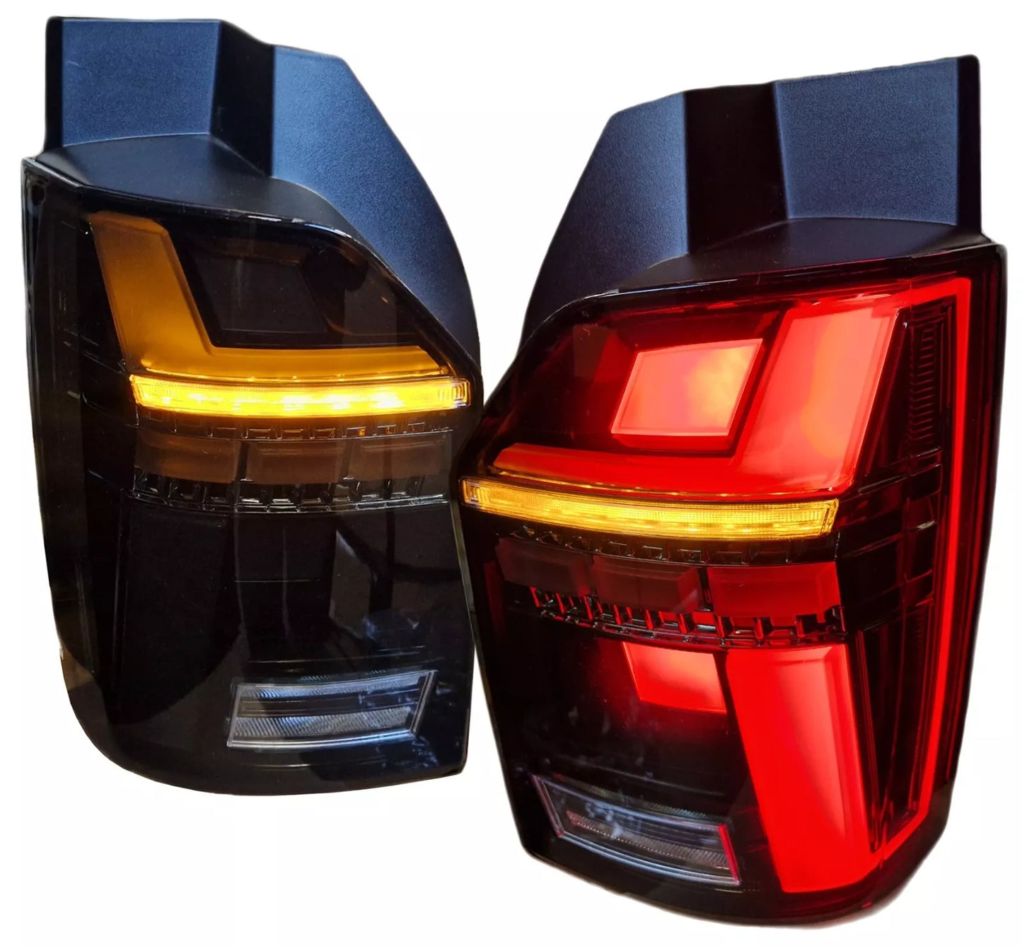 Fanali posteriori LED neri per VW T6 Bus 15-19 FRECCE DINAMICHE T6.1 look