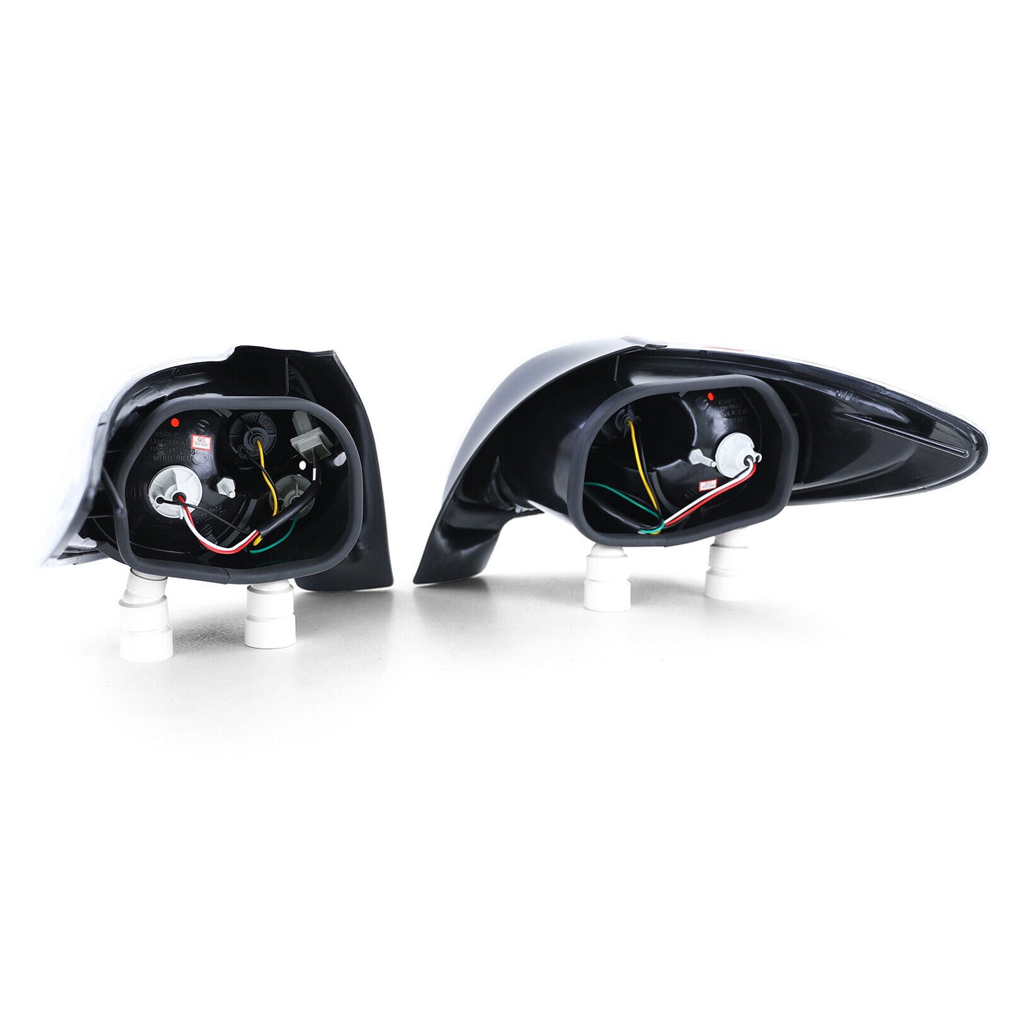 Fanali posteriori in vetro trasparente cromati per Peugeot 206 hatchback 3+5 porte 98-09