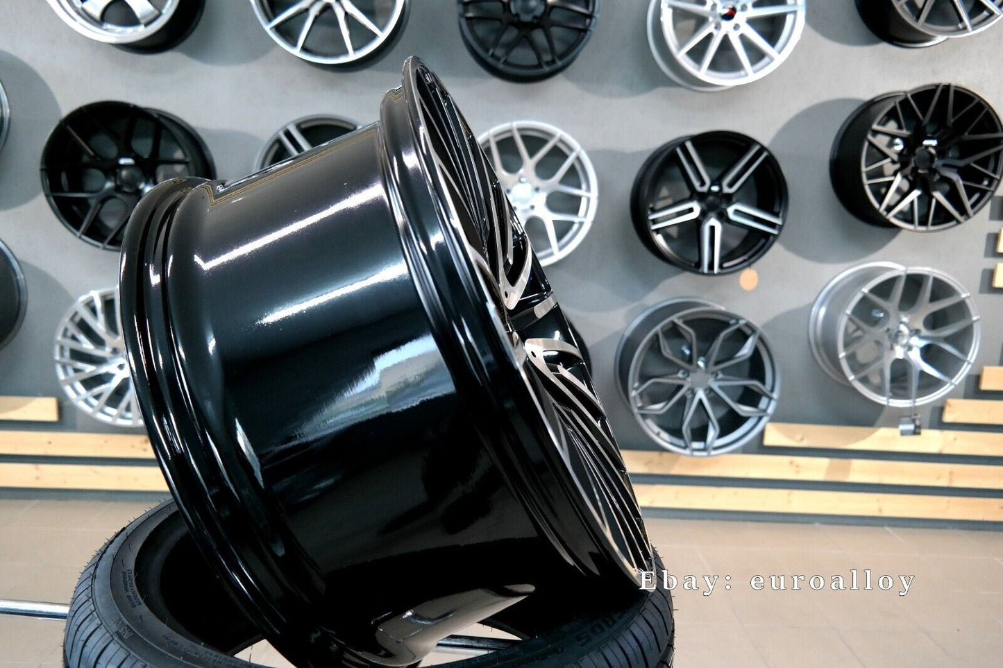 Nuovo 22 inch 5x112 Stile AMG Multi Raggi Nero Ruote per Mercedes E S Classe