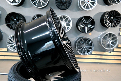 Nuovo 22 inch 5x112 Stile AMG Multi Raggi Nero Ruote per Mercedes E S Classe