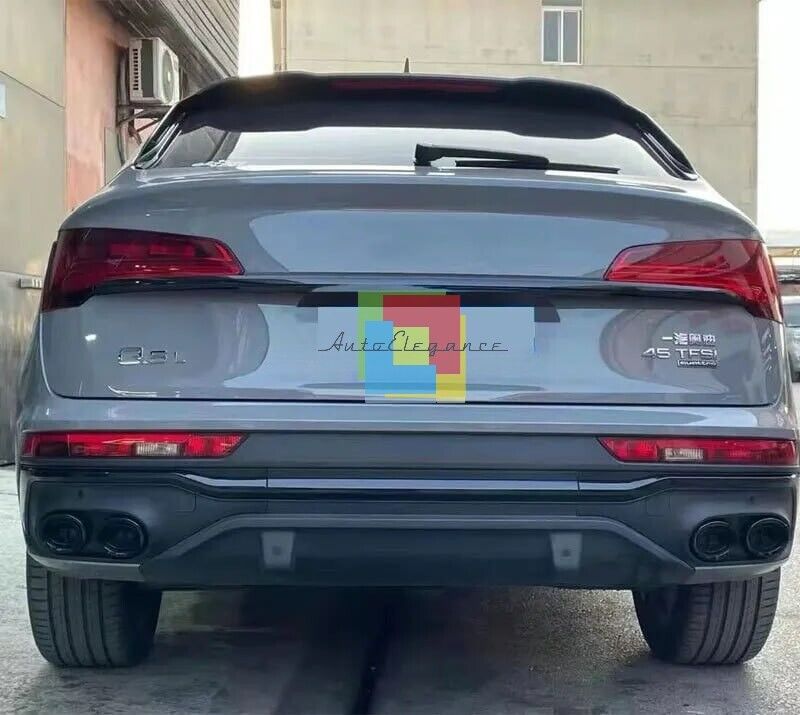 💎DIFFUSORE ADATTO PER AUDI Q5 SPORTBACK 2021-2022 LOOK SQ5 NERO LUCIDO💎