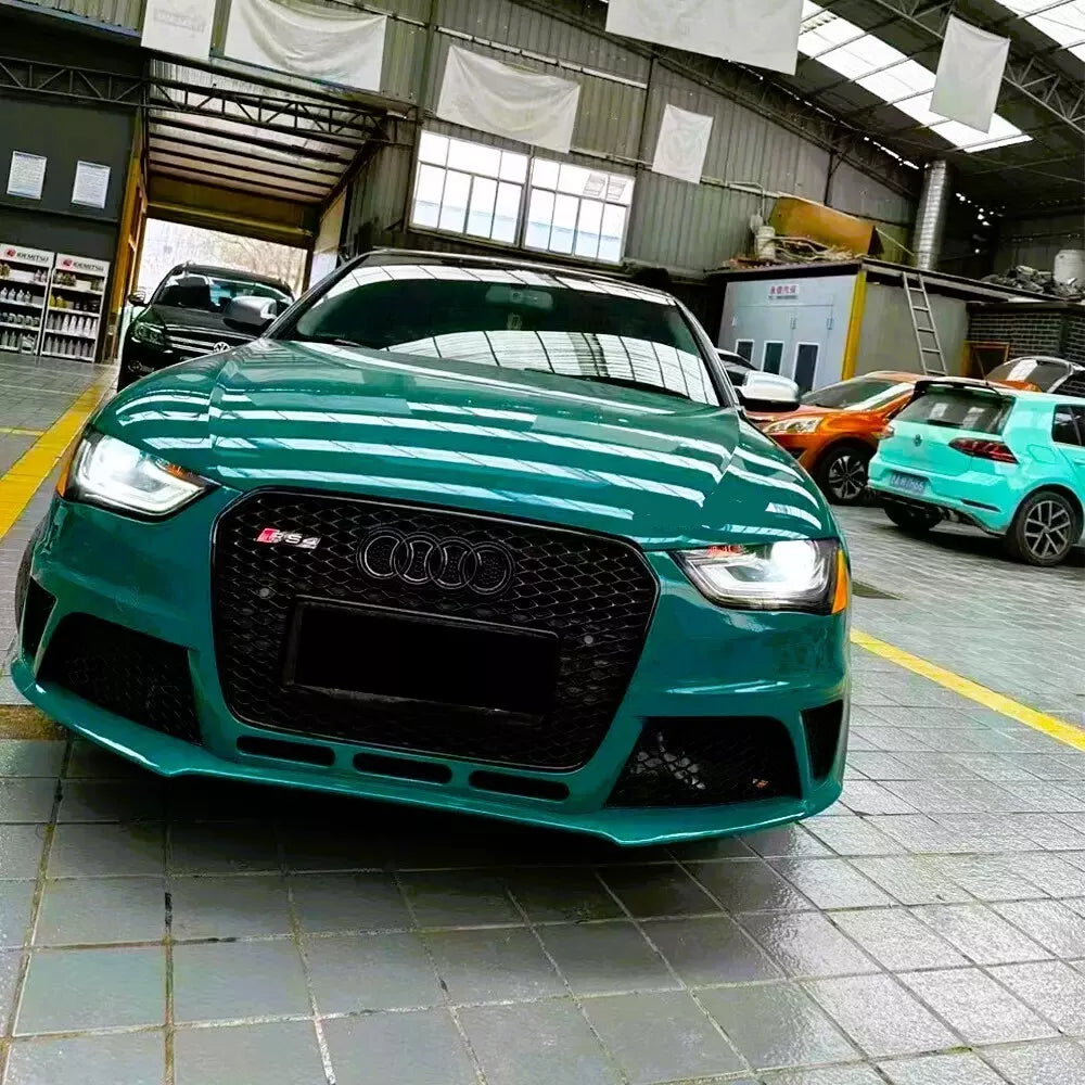 ✨Glossy Black Honeycomb Grille SUITABLE FOR Audi RS4 Style A4 S4 B8.5✨