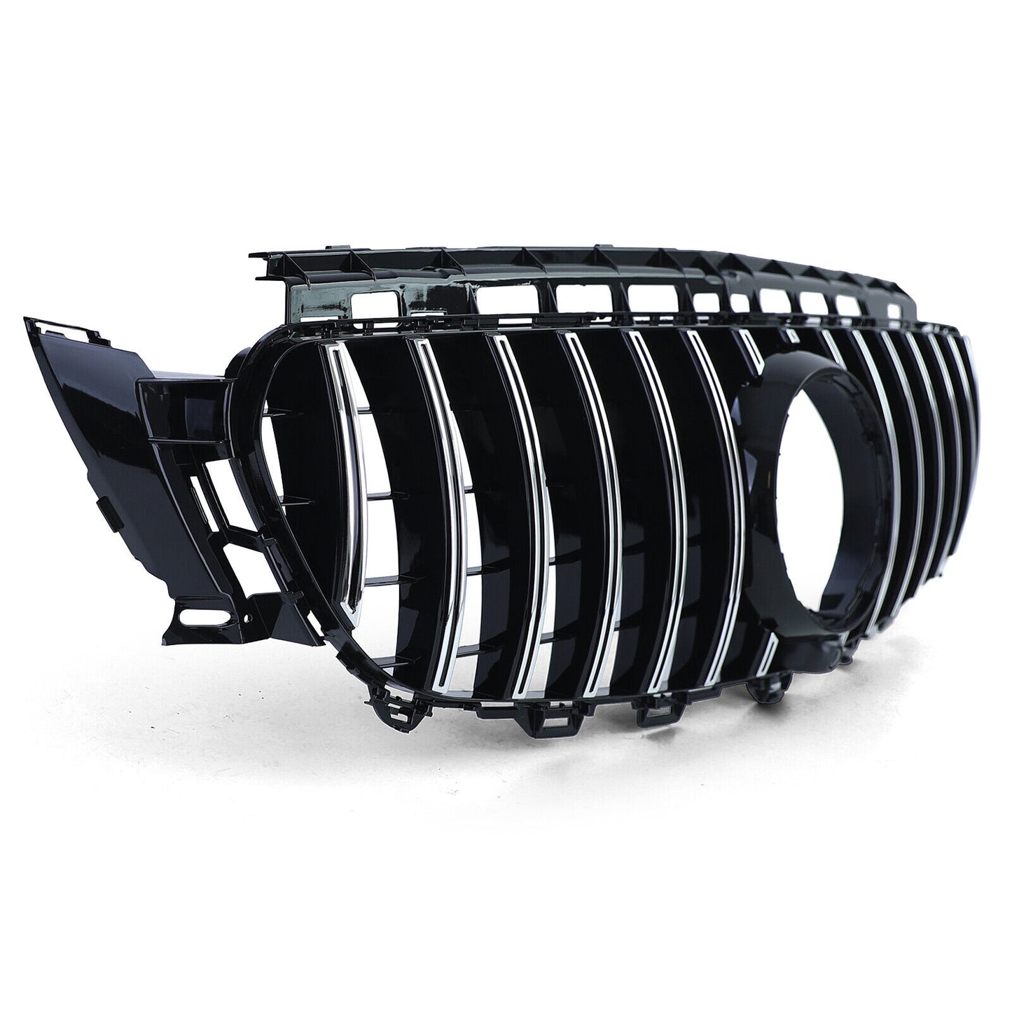 Paraurti sportivo con griglia del radiatore nero cromato per Mercedes Classe E W213 16-20