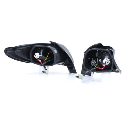💎Black Glass Rear Light for Peugeot 206 CC Coupe Cabrio 00-08💎