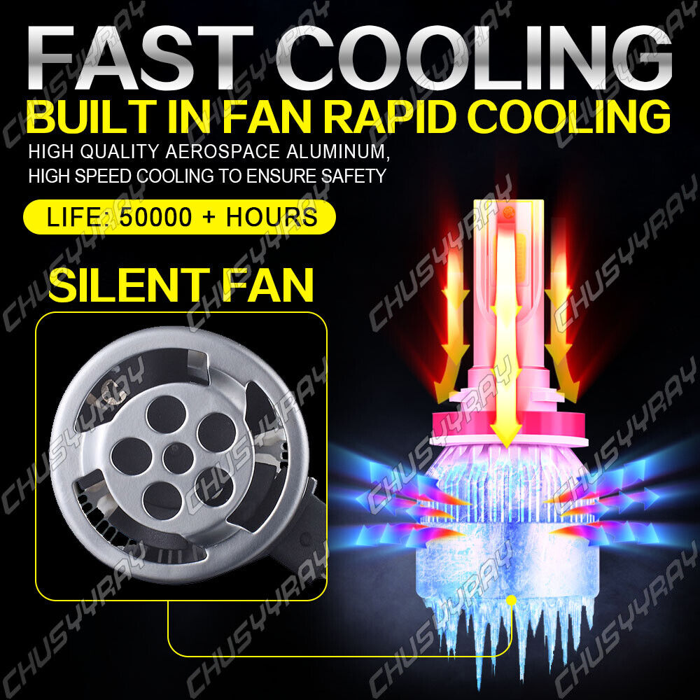 Per Toyota Highlander 2015-2019 6x LED Fari Fendinebbia Lampadine Combo Kit 6000