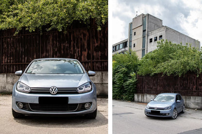 😍Fari per VW Golf 6 VI 08-13 3D DRL U-Golf 7 Look LED che scorre luce di marc😍