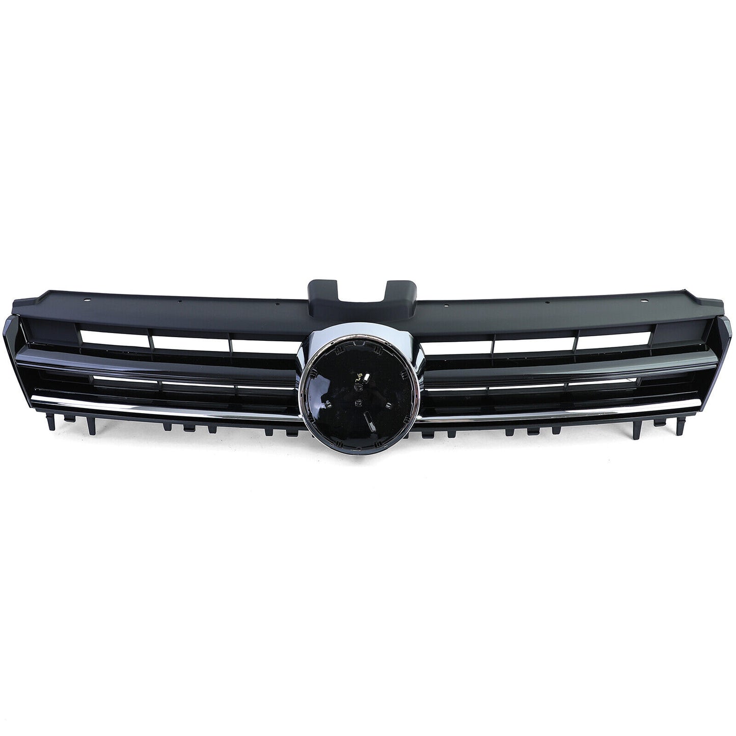 Griglia del radiatore sportiva nera lucida con modanatura cromata per VW Golf 7