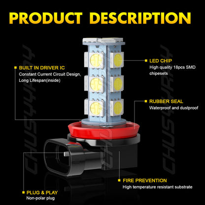 4x For Nissan Frontier 2005-2018 LED High/Low Beam Headlight + Bulbs 