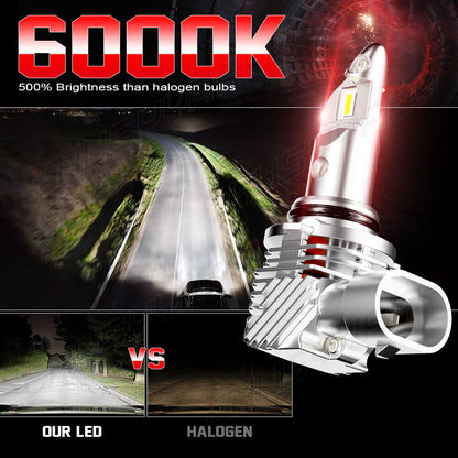 4x 9005 + 9006 LED Headlight Combo Conversion Kit 6000K High Beam Bulbs 