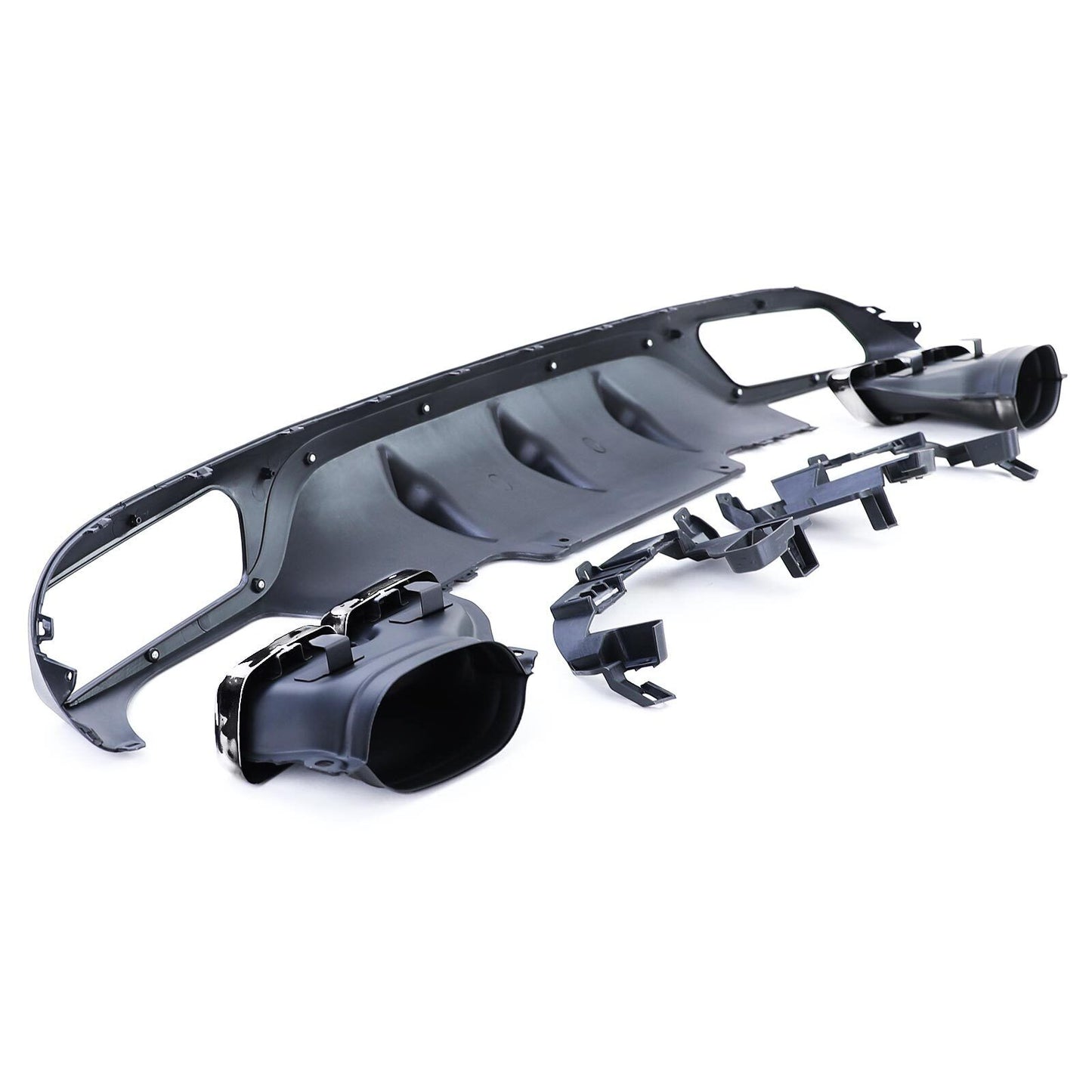Rear Diffuser with Chrome Exhaust Tips for Mercedes E-Class W213 