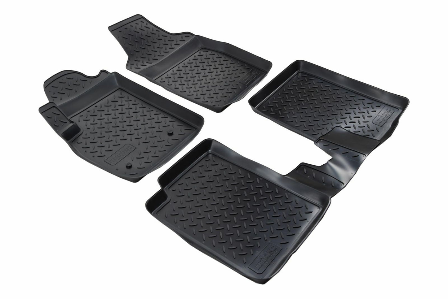 TAPPETI TAPPETINI AUTO IN GOMMA ADATTI PER FIAT PANDA 2003-2012