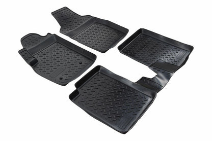 TAPPETI TAPPETINI AUTO IN GOMMA ADATTI PER FIAT PANDA 2003-2012