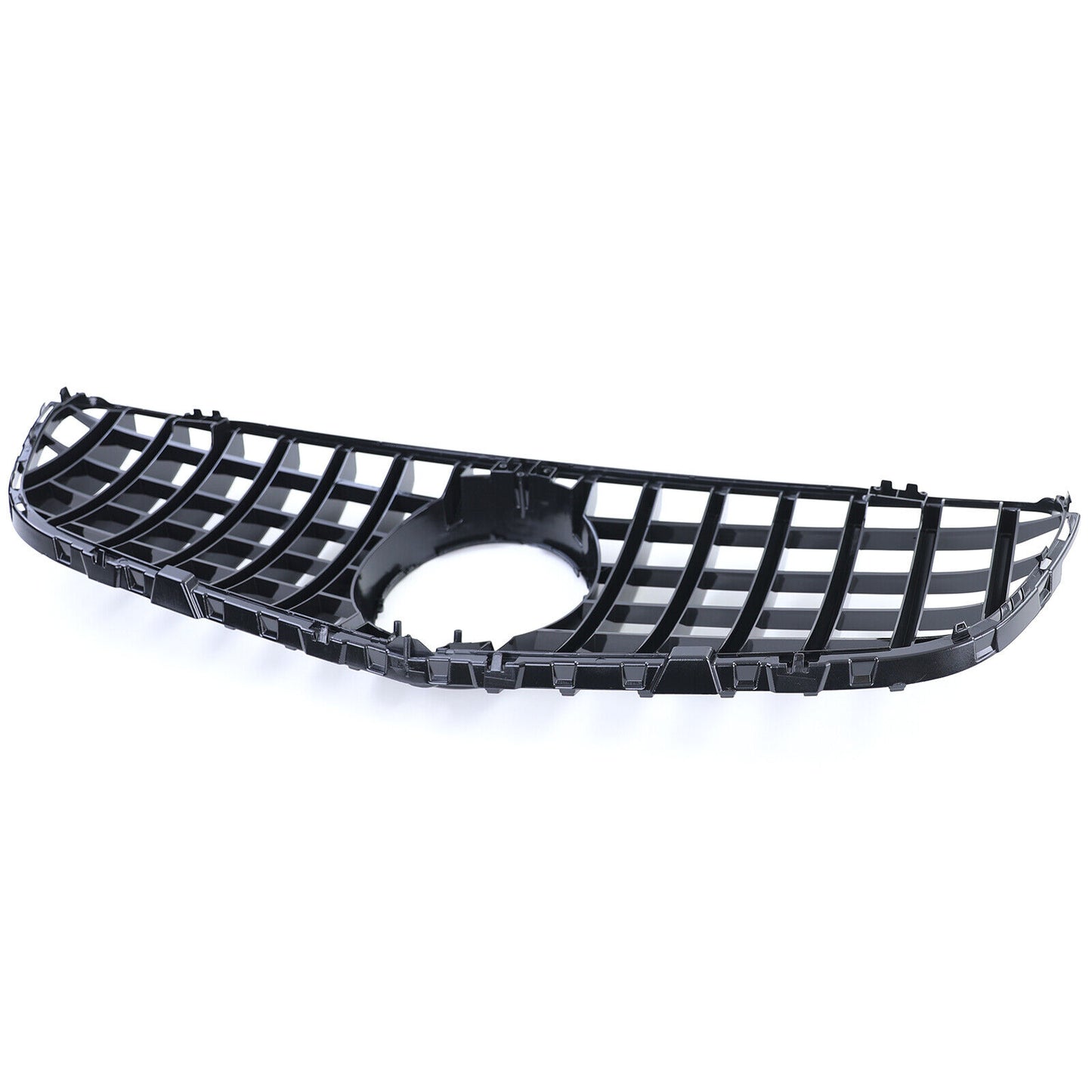 Griglia del radiatore sportiva nera cromata aftermarket compatibile con Mercedes GLC X253 Coupé C253 15-19