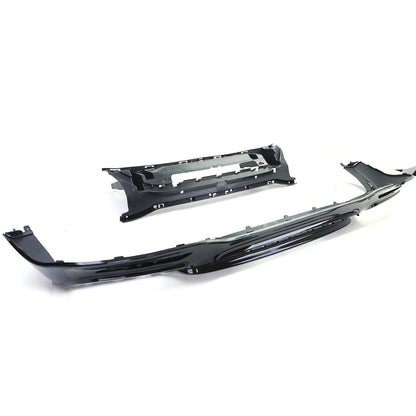 Diffusore posteriore sportivo con doppi terminali di scarico nero compatibile per Mercedes Classe S W222 17-20