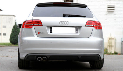 DIFFUSORE ADATTO PER AUDI A3 8P 5 PORTE SPORTBACK S3 STILE ( 2005-2008 )