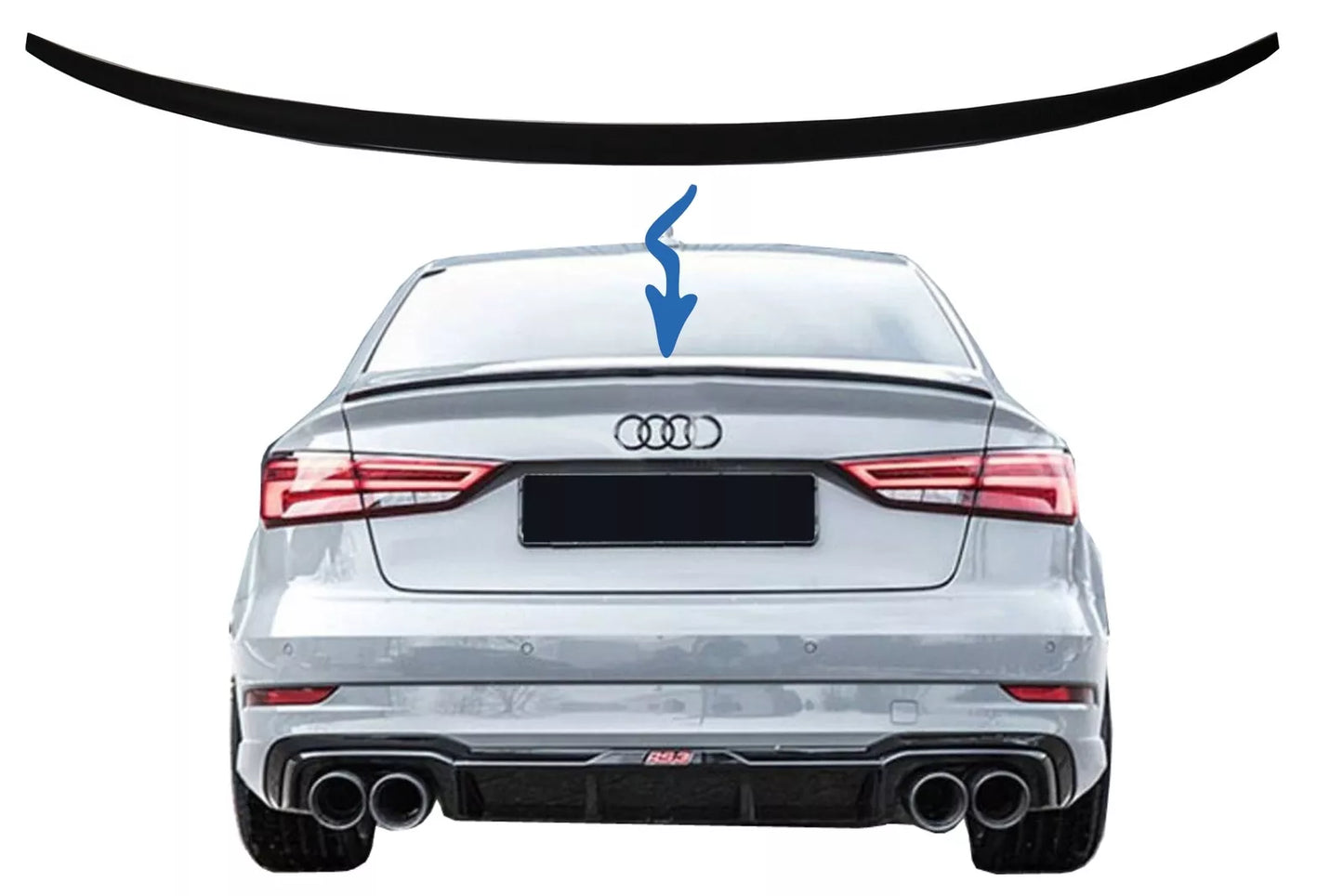 ✨Ala del labbro del bagagliaio dello spoiler del bagagliaio per Audi A3 8V✨