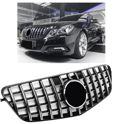 Sports grille for Mercedes W212 PREFACELIFT CHROME PANAMERICANA LOOK 