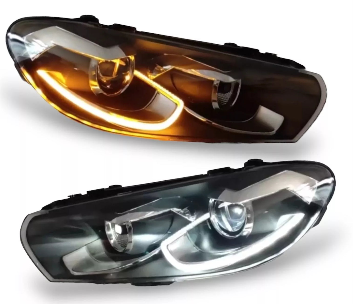 Faro proiettore full led per vw scirocco 3 08-18 indicatore di direzione dinamico alogeno