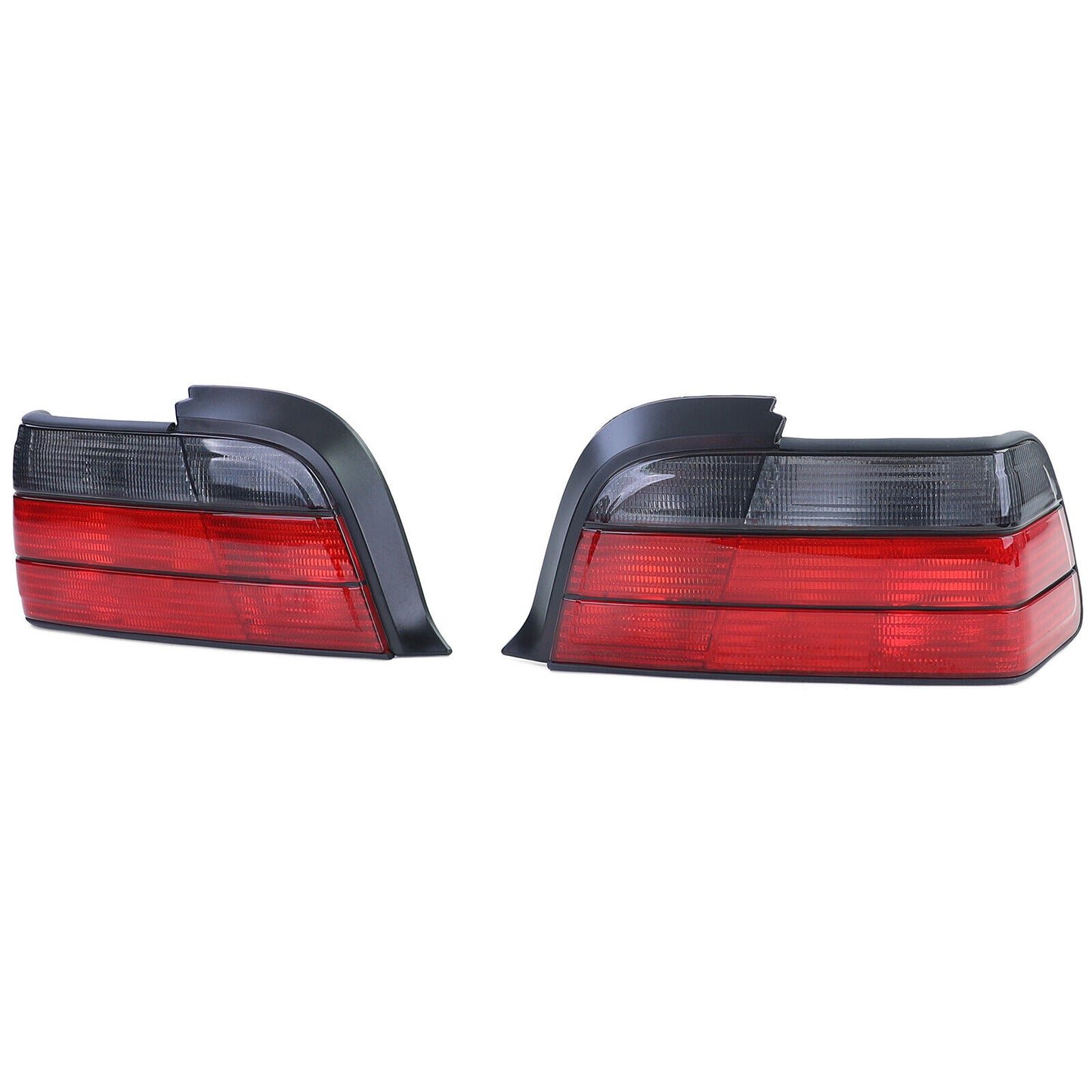 Coppia luci posteriori rosse nere adatte per BMW Serie 3 E36 Coupé Convertible 90-99
