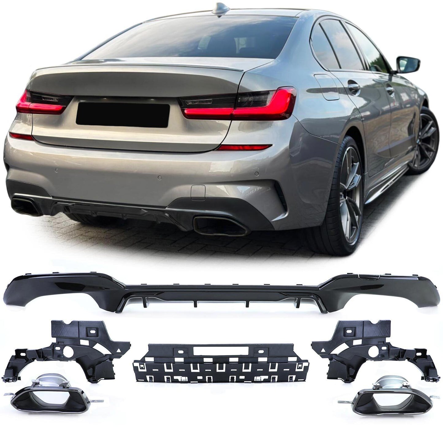 Olgyn G20 Diffusore Per Bmw Serie 3 G20 G28 M-Sport M320I M325I M330I Olgyn G20 Diffusore Per Bmw Serie 3 G20 G28 M-Sport M320I M325I M330I
