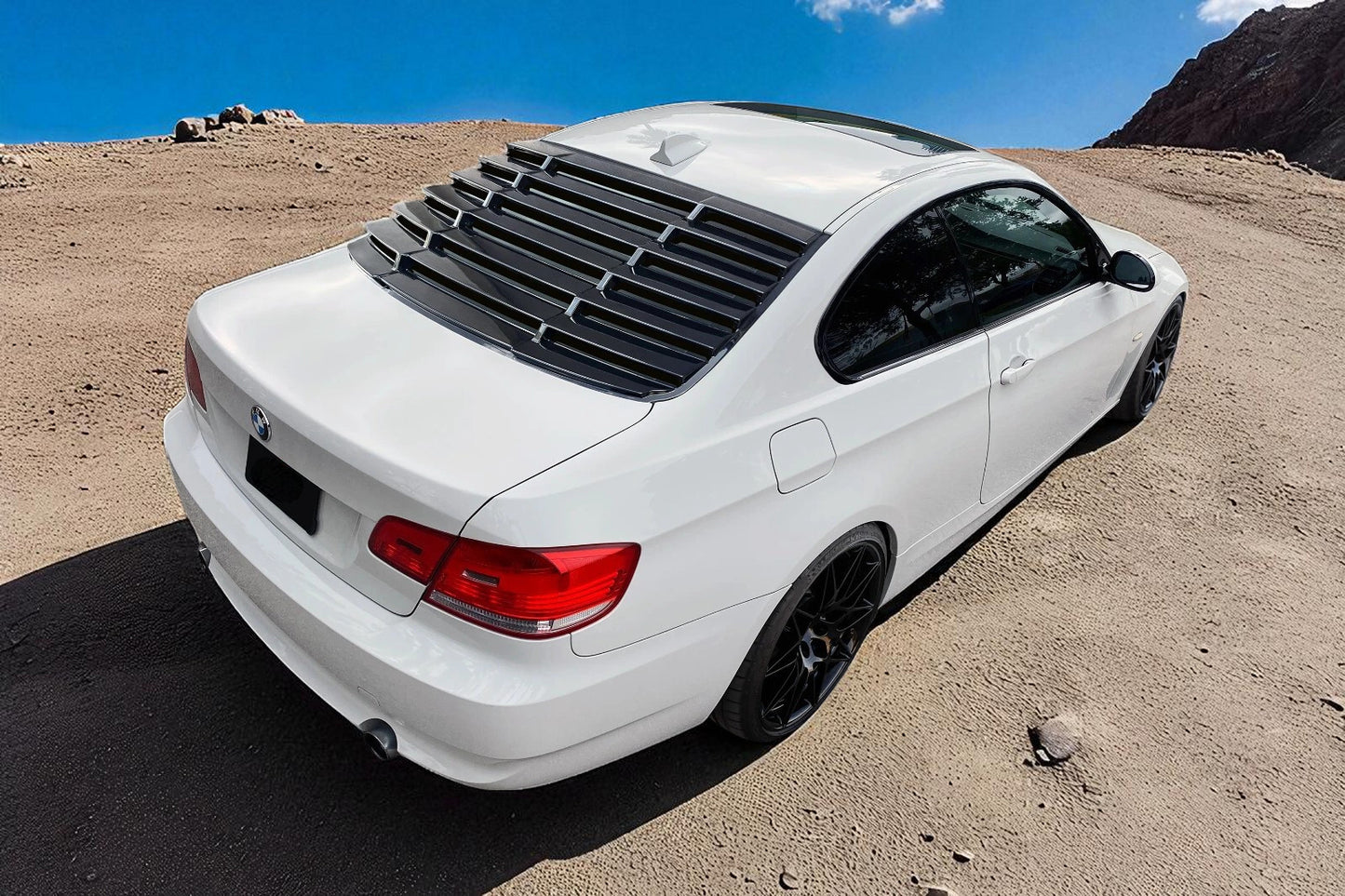 💫 Tapparella Lunotto / Louver in ABS Nero Lucido per BMW Serie 3 E92 Coupé 💫
