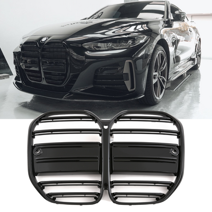 ADATTO PER BMW SERIE 4 G22 G23 GRIGLIA SPORTIVA NERO LUCIDO