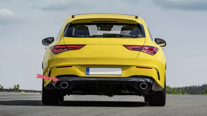 😍Difusor Puntas Plata para Mercedes CLA X118 C118 Sport Line 19+ CLA35 Look😍