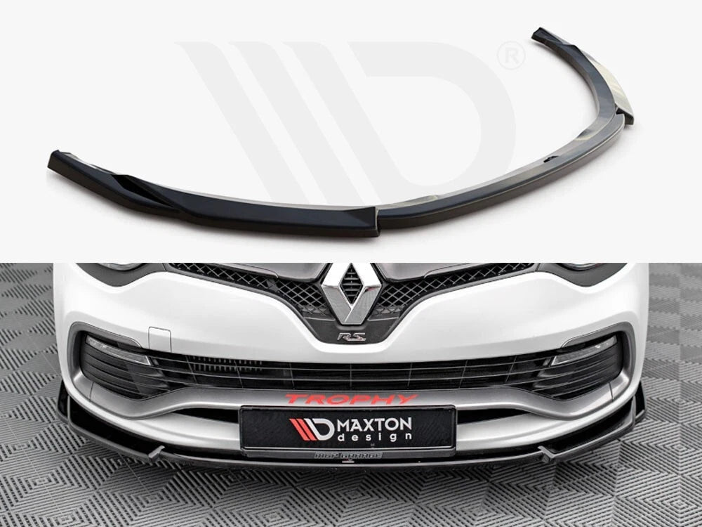 💕Splitter  adatto  per  RENAULT CLIO RS MK4  nero lucido  ABS💕
