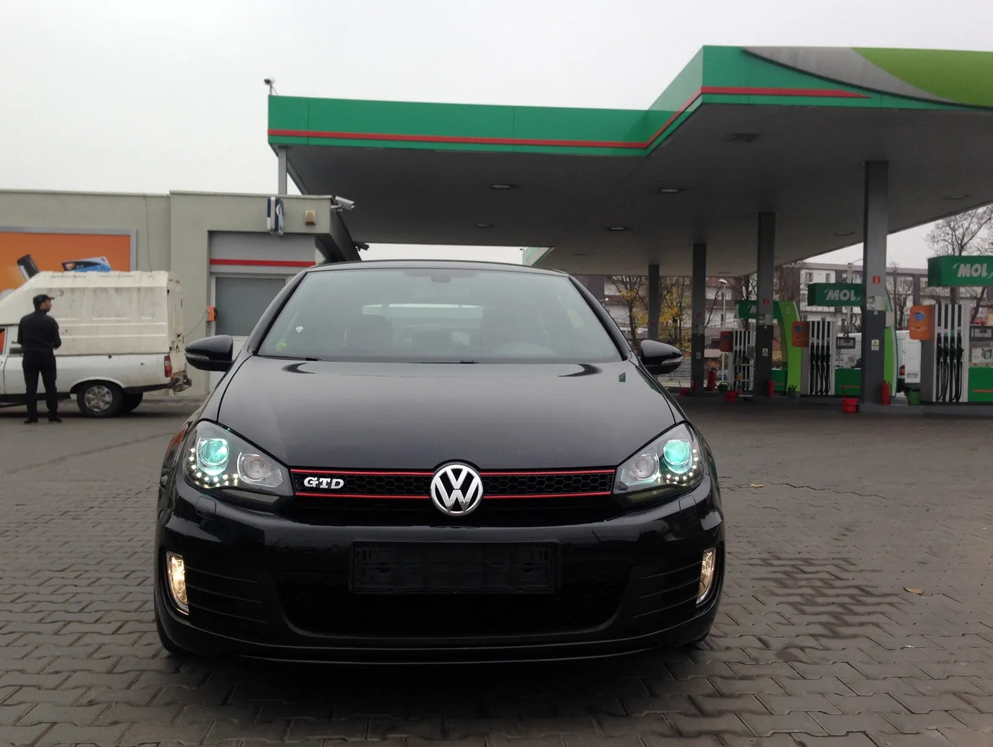 ⭐Paraurti per VW Golf VI 6 08-13 GTI Look Griglie Fendinebbia⭐