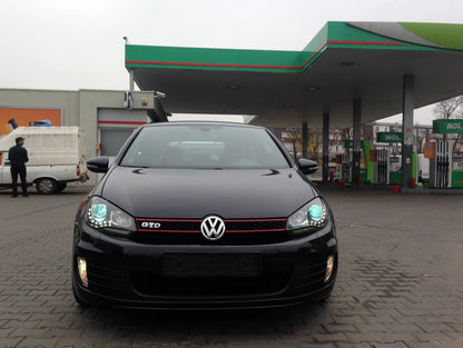 ⭐Paraurti per VW Golf VI 6 08-13 GTI Look Griglie Fendinebbia⭐