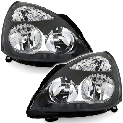 Headlight set for Renault Clio 2 B II 01 to 05 H1 H7 left + right 