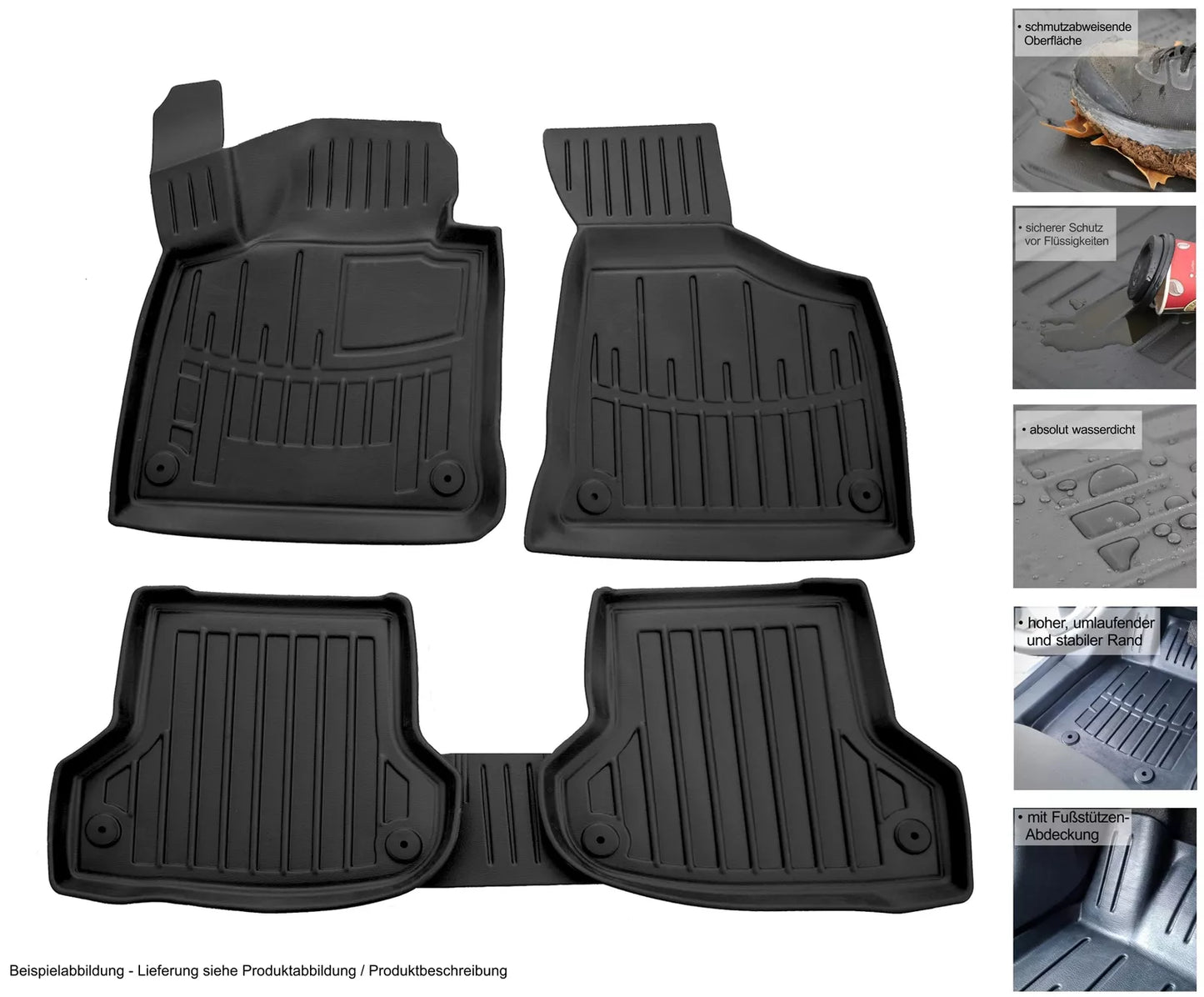 🔥Tappetini gomma per Mercedes W246 Classe B 2011-2018 Set di tappetini 🔥