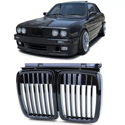 🔥Griglia del radiatore sportiva performance nera lucida perBMWSerie3E30 82-94🔥