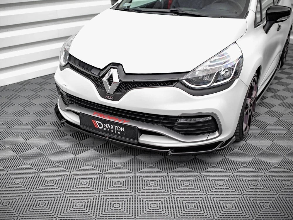 💕Splitter  adatto  per  RENAULT CLIO RS MK4  nero lucido  ABS💕