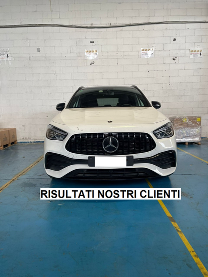 CALANDRA PER MERCEDES GLA H247 2020+ GRIGLIA ANTERIORE AMG PANAMERICANA NERA