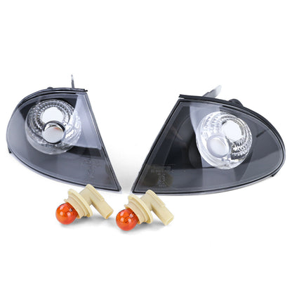 Clear Glass Smoked Black Turn Signal Light Suitable for BMW 3 Series 