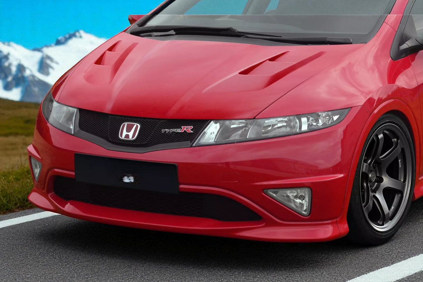 💫 Cofano in Vetroresina per Honda Civic MK8 FN2 (2006–2011) – Leggero 💫