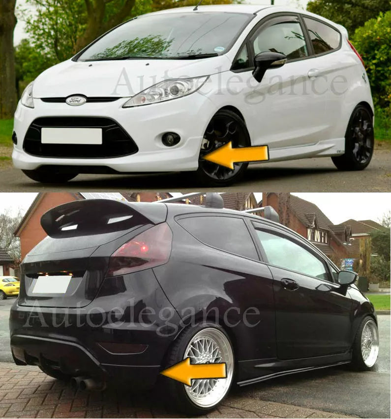 FORD FIESTA 7 MK7 S-LOOK SPOILER DIFFUSER UNDER BUMPER FRONT REAR