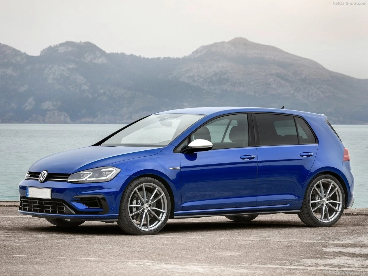 art.1911🔥MINIGONNE ADATTO PER VW GOLF 7.5 2017-2020 LOOK R NERO LUCIDO TOP🔥