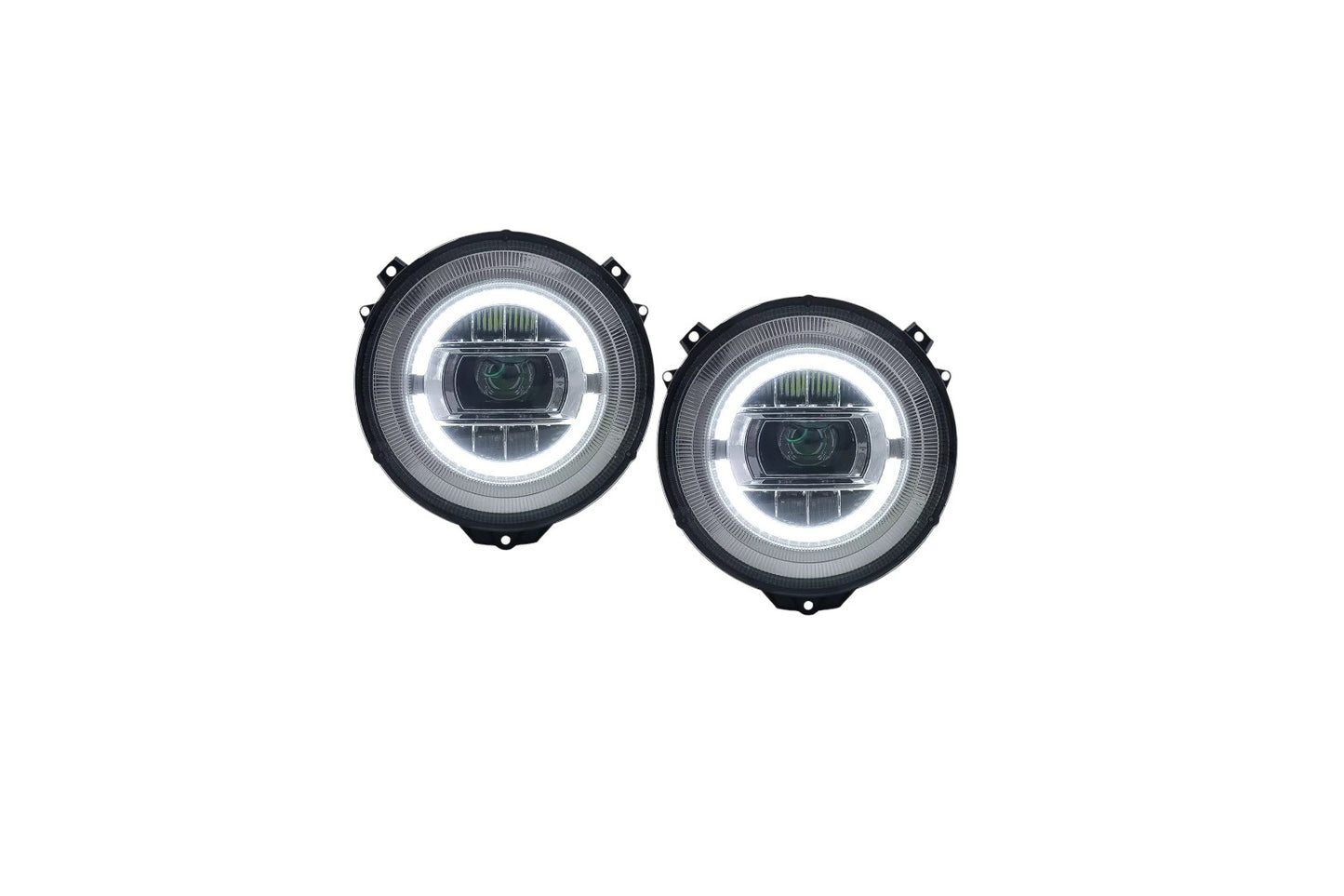 😍Phares Full LED pour Mercedes G W463 05-17 Chrome Facelift 2018 Look😍