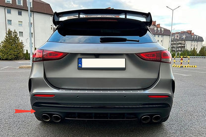 💎Punte del diffusore cromate per Mercedes GLA H247 Sport Line Aero Night Pack💎