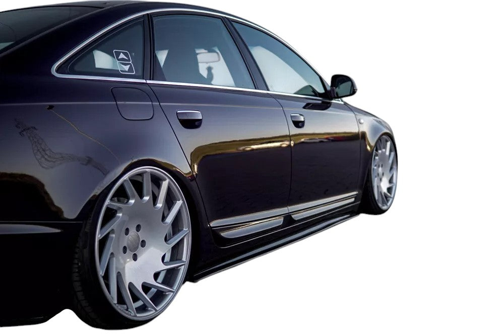 ✨MINIGONNE laterali design nero lucido ABS per AUDI A6 C8 2019+✨